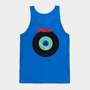 Vintage Vinyl, Retro Vinyl, A beautiful design for vinyl collectors. Retro word and a vintage vinyl. Tank Top